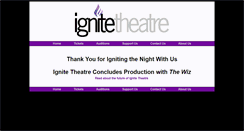 Desktop Screenshot of ignitetheatre.com